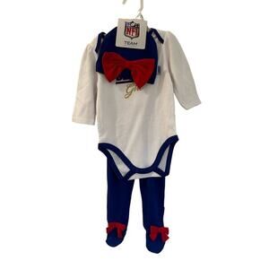 NFL Giants Fan Gear Baby sz 6-9 months NEW Baby Girls NY Giants Outfit
